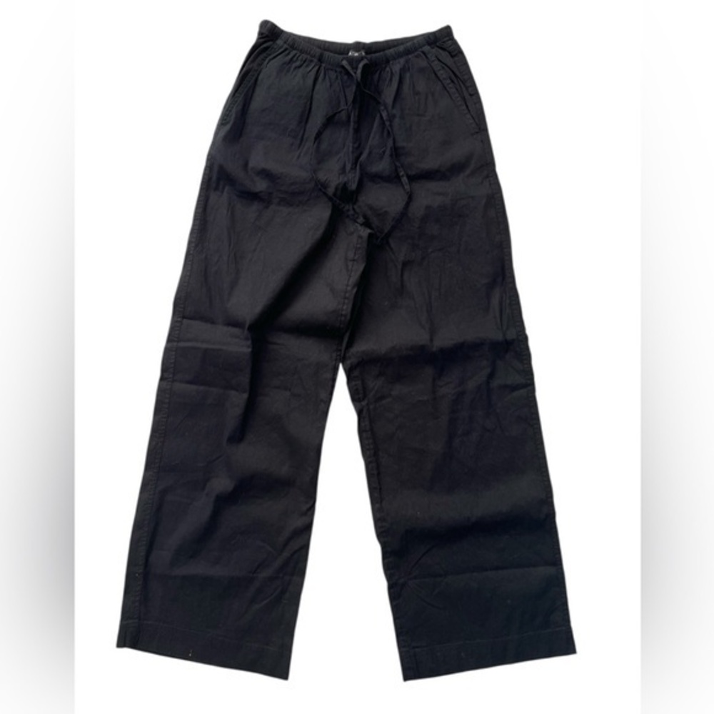 Athleta lien blend Black Wide Leg Pants
